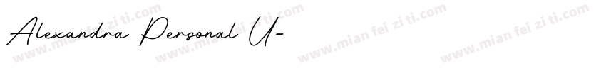 Alexandra Personal U字体转换